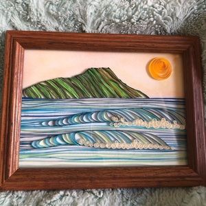 Art piece with frame